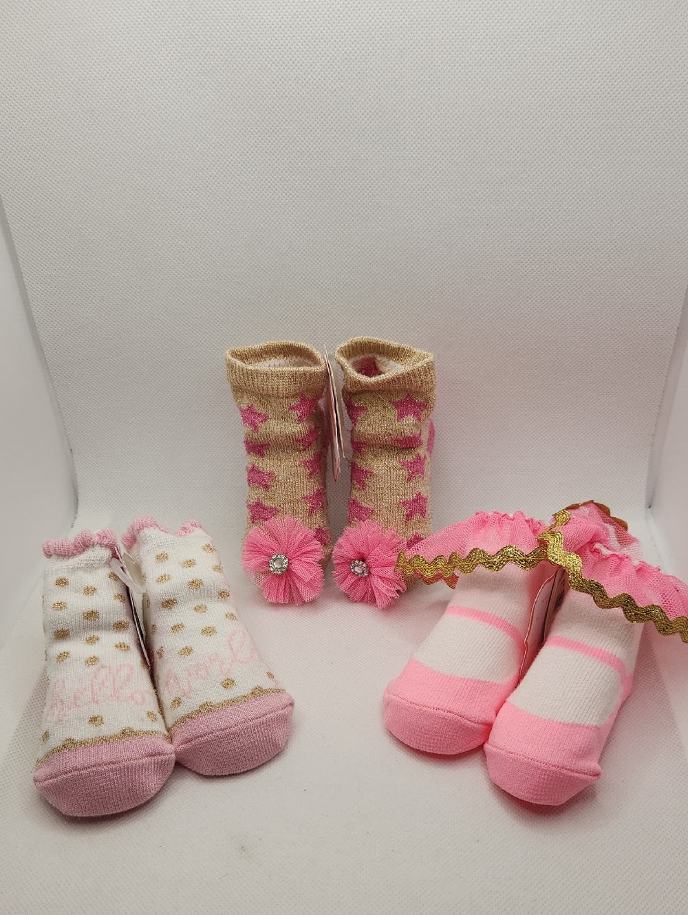 Mud Pie Girls Baby Socks NWT